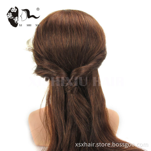 Cheap 100% Human real hair mannequin training head for hairdresser